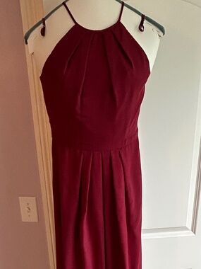 Burgundy bridesmaid dress